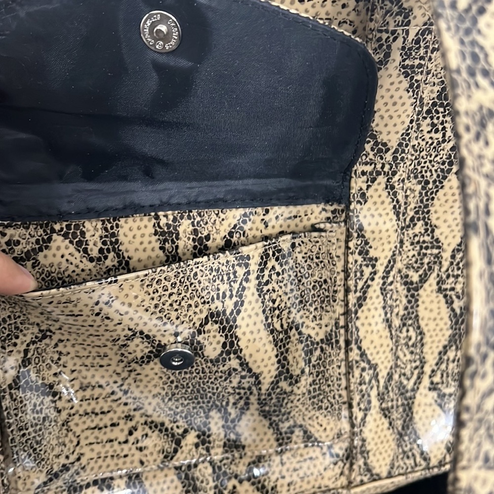 Timmy Woods Vintage Snake Faux Print Python Polyu… - image 5